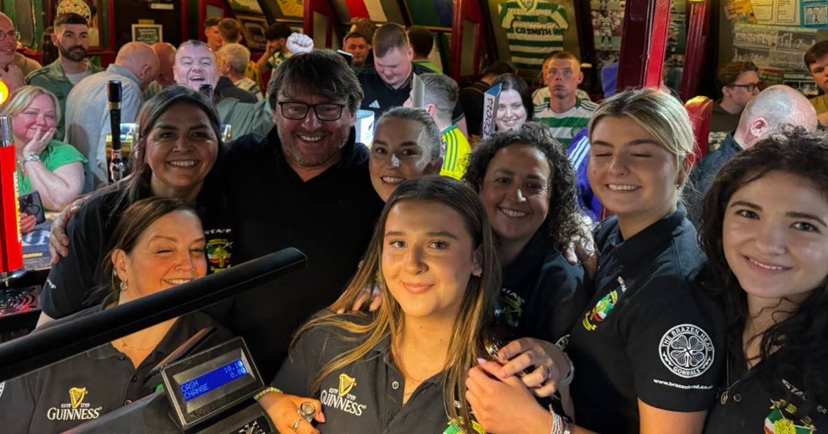 Classy Celtic icon watches Rangers game in famous Hoops boozer as stunned punters all say the same thing