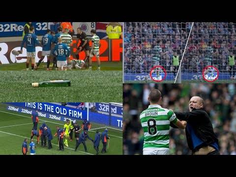 History Of Rangers Fans Throwing Bottles & Missiles At Celtic Players, Fans & Staff