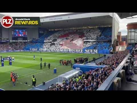 WATCH: Rangers TIFO ahead of O** F*** clash at Ibrox