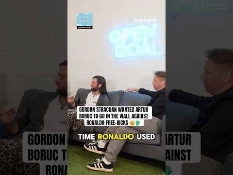 STRACHAN WANTED BORUC TO GO IN THE WALL FOR CELTIC VS RONALDO FREE-KICKS