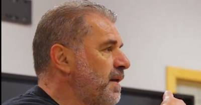 Ange Postecoglou delivers mesmerising dressing room speech to Tottenham players after euphoric Europa League win