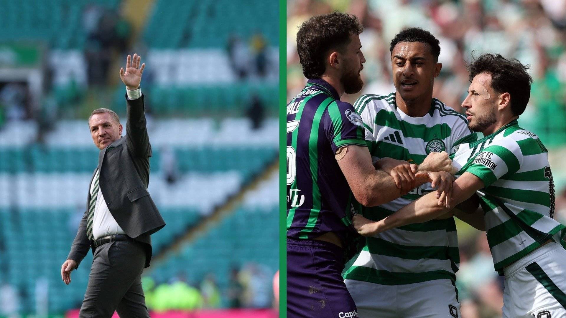 Brendan Rodgers shares why Nicolas Kuhn was wearing a plaster on his eye as Celtic beat Hibernian