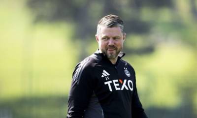 Aberdeen boss Jimmy Thelin issues squad demand ahead of Celtic showdown