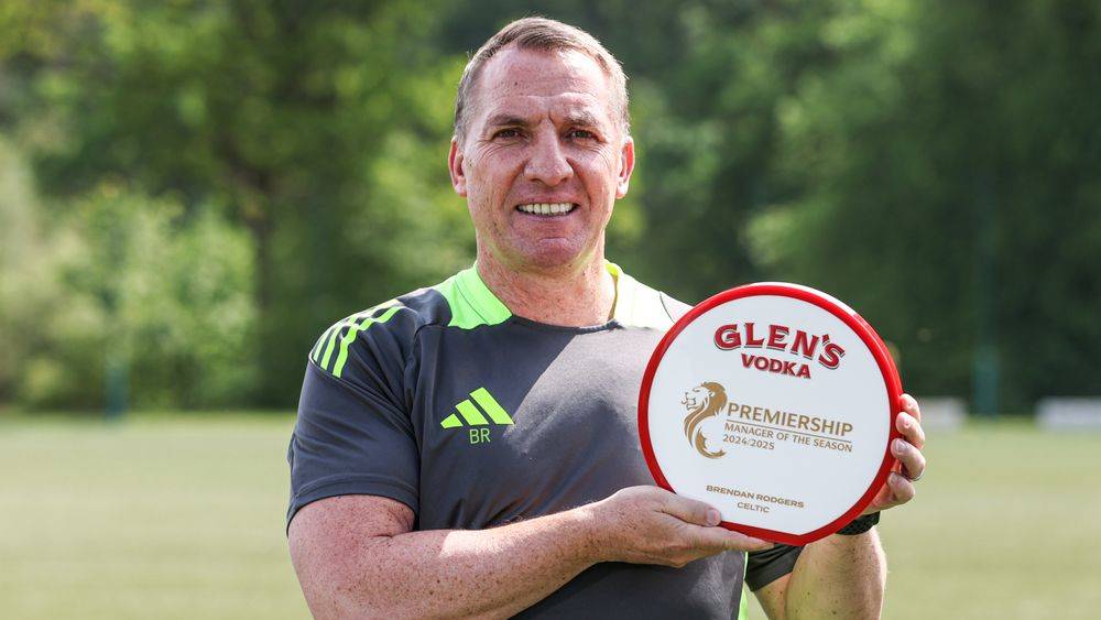 Brendan Rodgers named Scottish Premiership Glen’s Manager of the Season