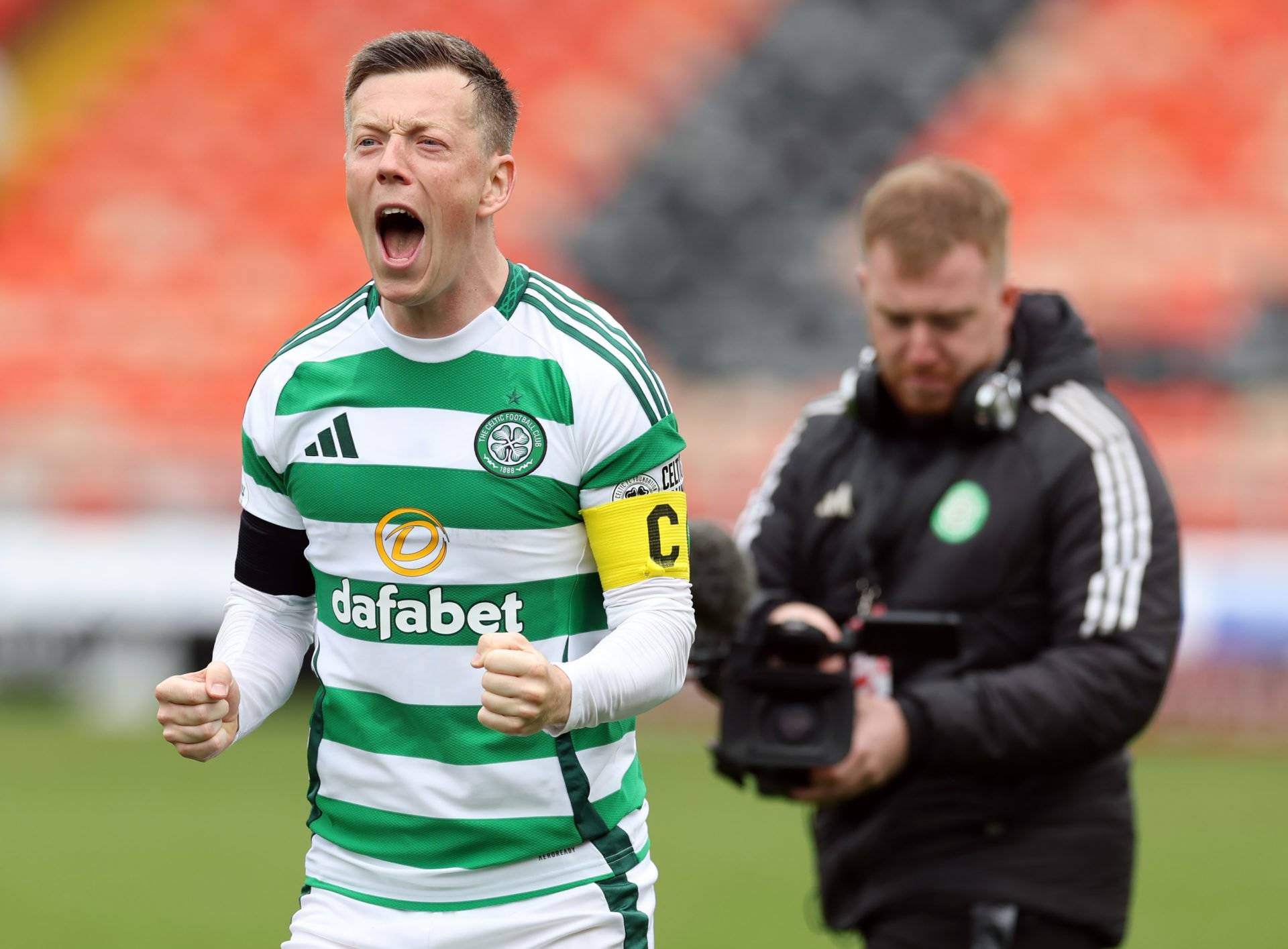 Callum McGregor’s brilliant response when Liam Scales tells Celtic fans in Dublin what he has a degree in