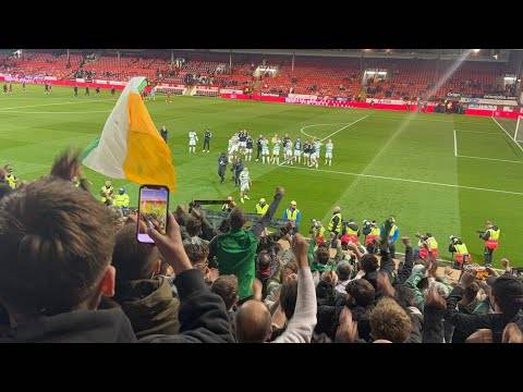(Exclusive Content) Jamesy Forrest Celebrating with the Celtic Fans ( Aberdeen V Celtic )