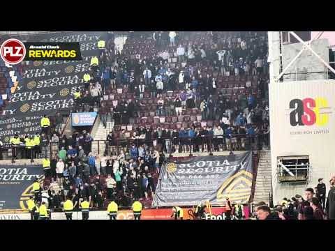 Hearts fans rub salt in Saints’ wounds.