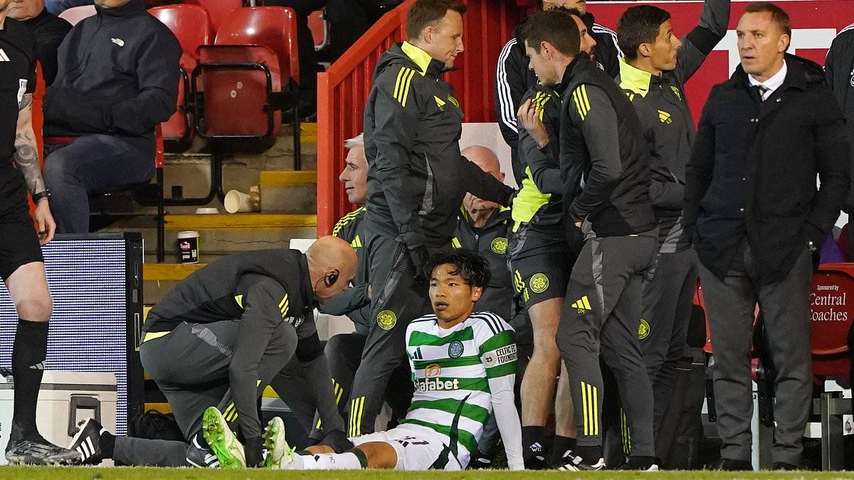 Rodgers left furious over Gueye tackle as injury to Hatate puts a dampener on Celtic’s 5-1 cruise over Aberdeen at Pittodrie