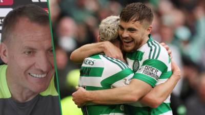 Watch class Brendan Rodgers reaction to reporter’s James Forrest ‘penalties and free-kicks’ poser