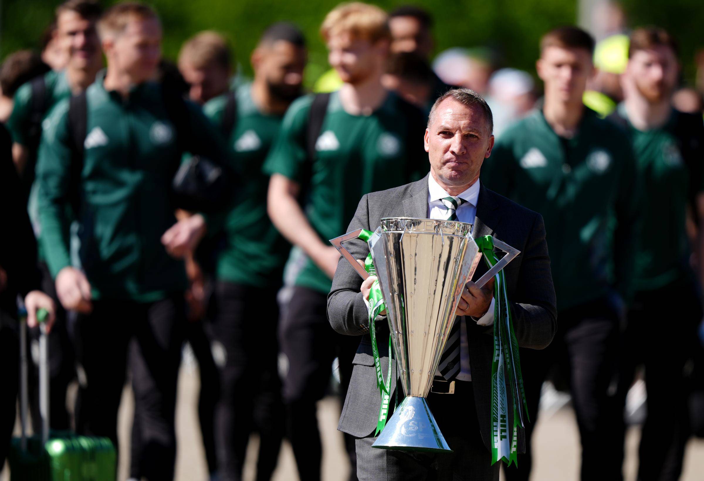 Brendan Rodgers’ full stadium address to Celtic support as trophy is lifted