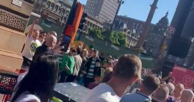 Celtic fans in heated clash with Orange Walk as tensions mount in Glasgow