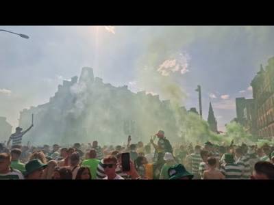 Celtic Glasgow Cross Street Party 4IAR Champions