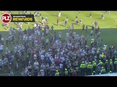 Dundee Fans Pitch Invasion After Avoiding Relegation