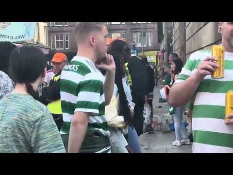 Police move in on Celtic fans