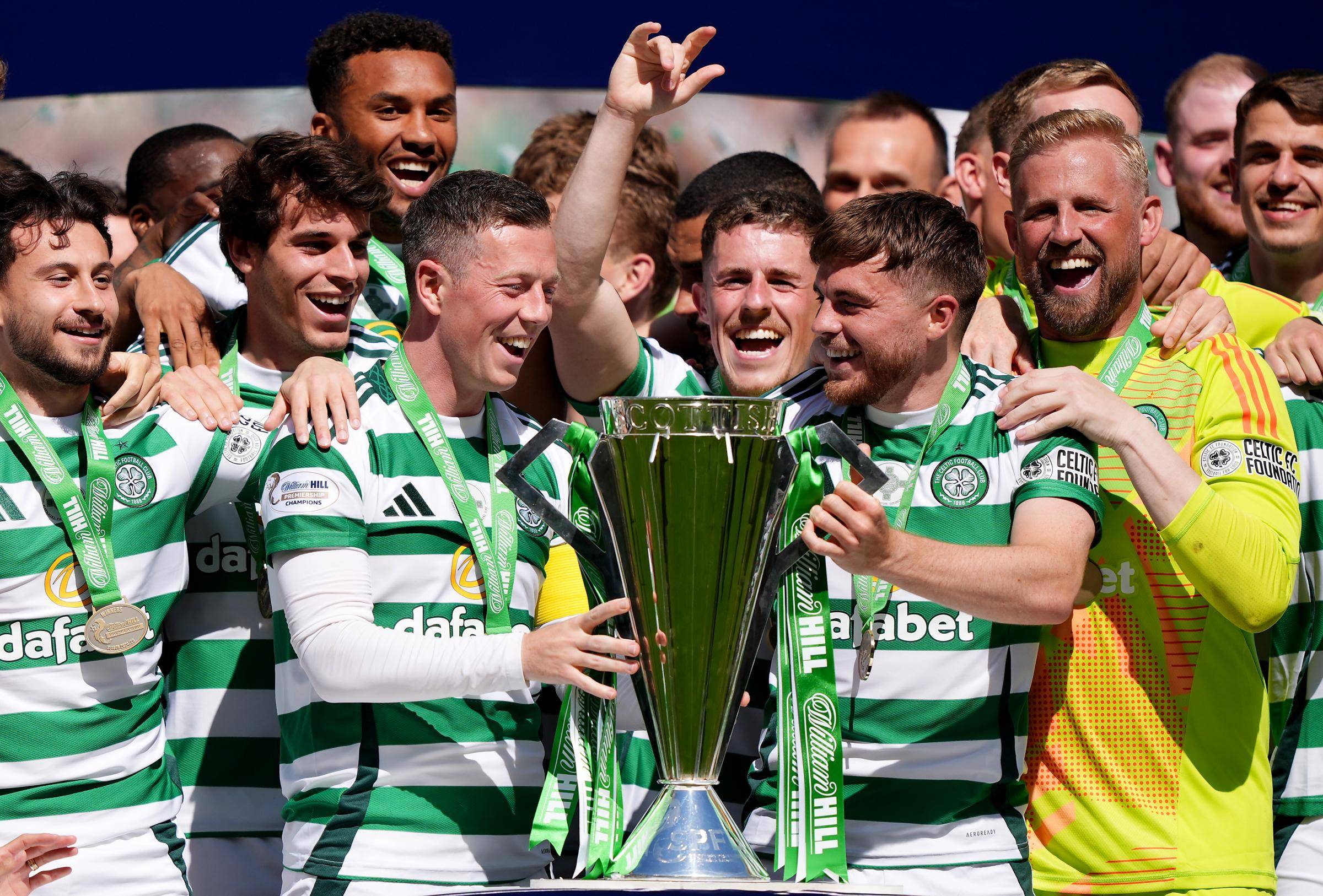 The notable absentee from Celtic’s trophy day celebrations