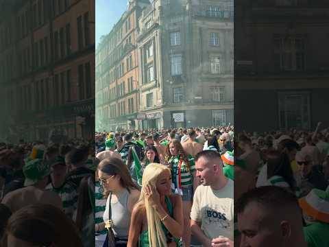 Celtic fans Glasgow takeover
