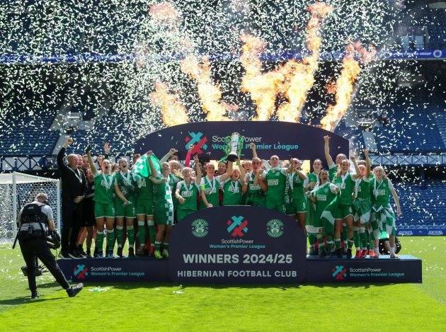 Hibernian win SWPL Title at Ibrox, Celtic finish 4th in three horse race