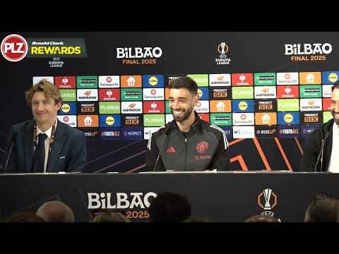 Amorim, Fernandes and Maguire Press Conference | Tottenham vs Man United Europa League Final!