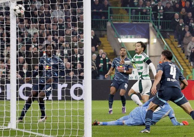 Hatate family celebrations after Reo’s first Champions League goal for Celtic