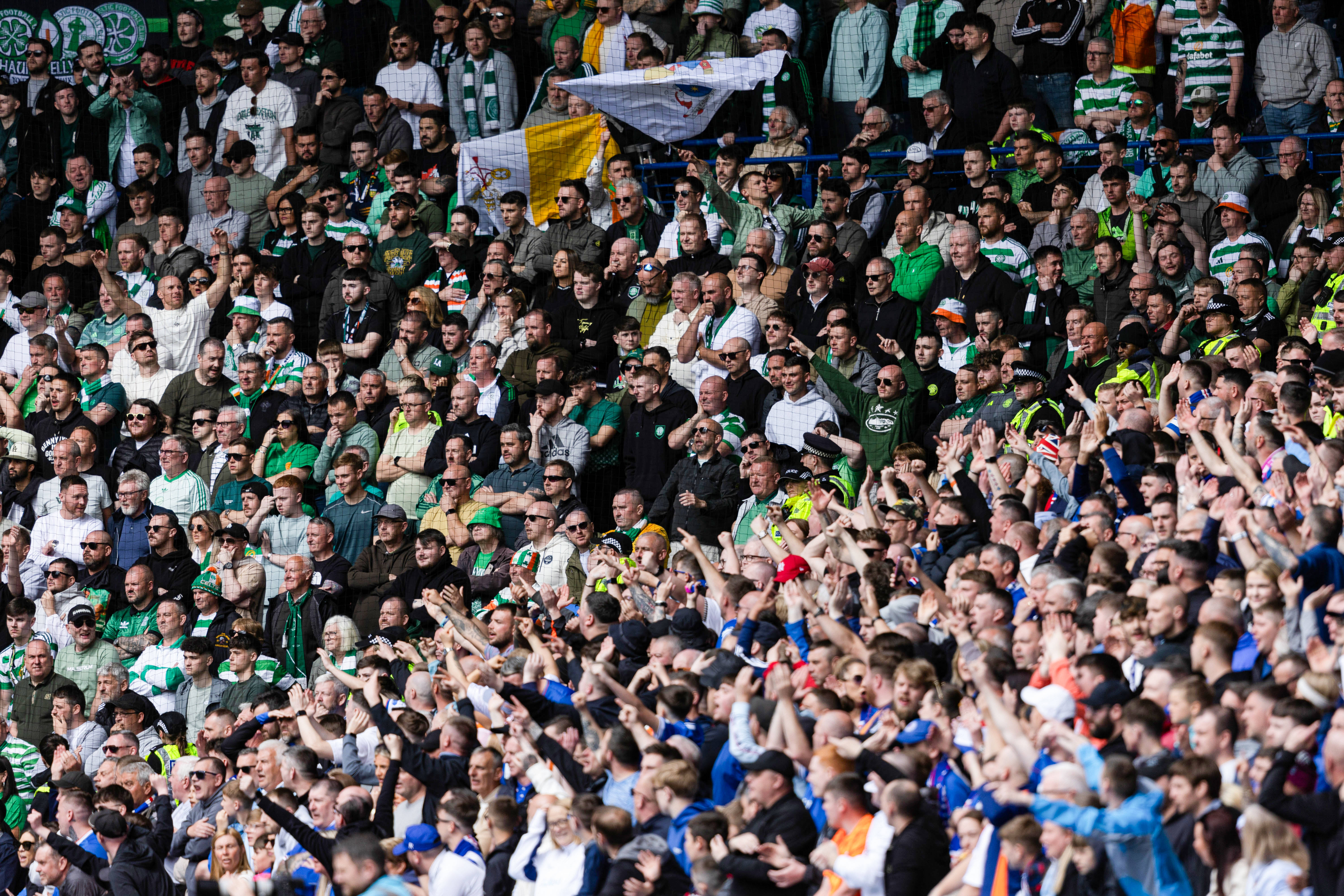 How Celtic & Rangers average 24/25 attendances compare to top 48 English clubs including Man Utd