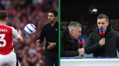 ‘Massive problem’ – Gary Neville makes Kieran Tierney claim at Arsenal ahead of Celtic return