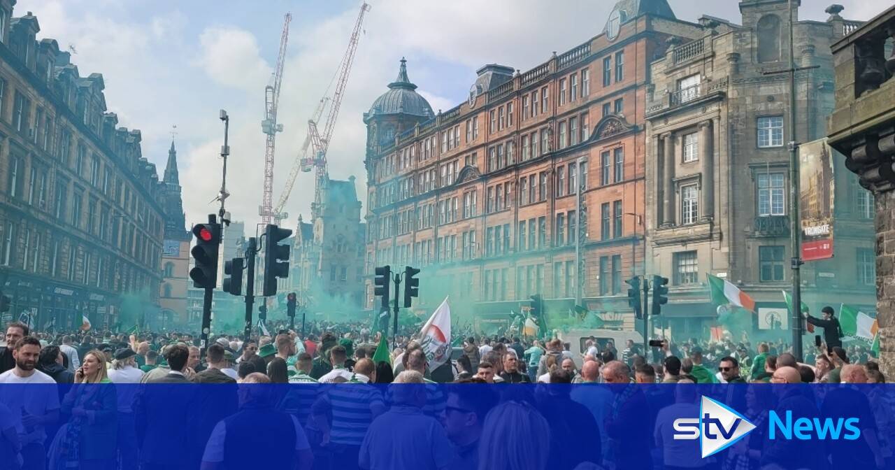 Police make 20 arrests following ‘disorder’ at Celtic title celebrations in Glasgow