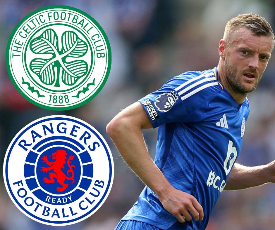 Rangers and Celtic title debate hijacks Jamie Vardy next club chat as BBC host left saying ‘oh god’