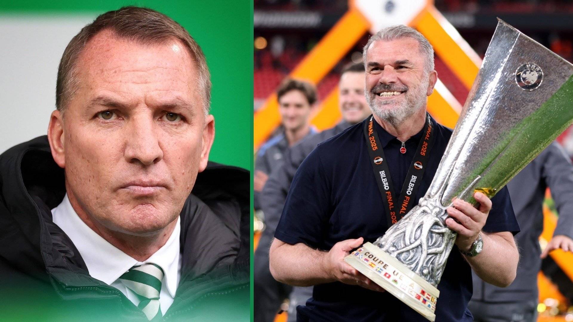 Brendan Rodgers makes ‘nonsense’ claim in message to Celtic and Tottenham hero Ange Postecoglou