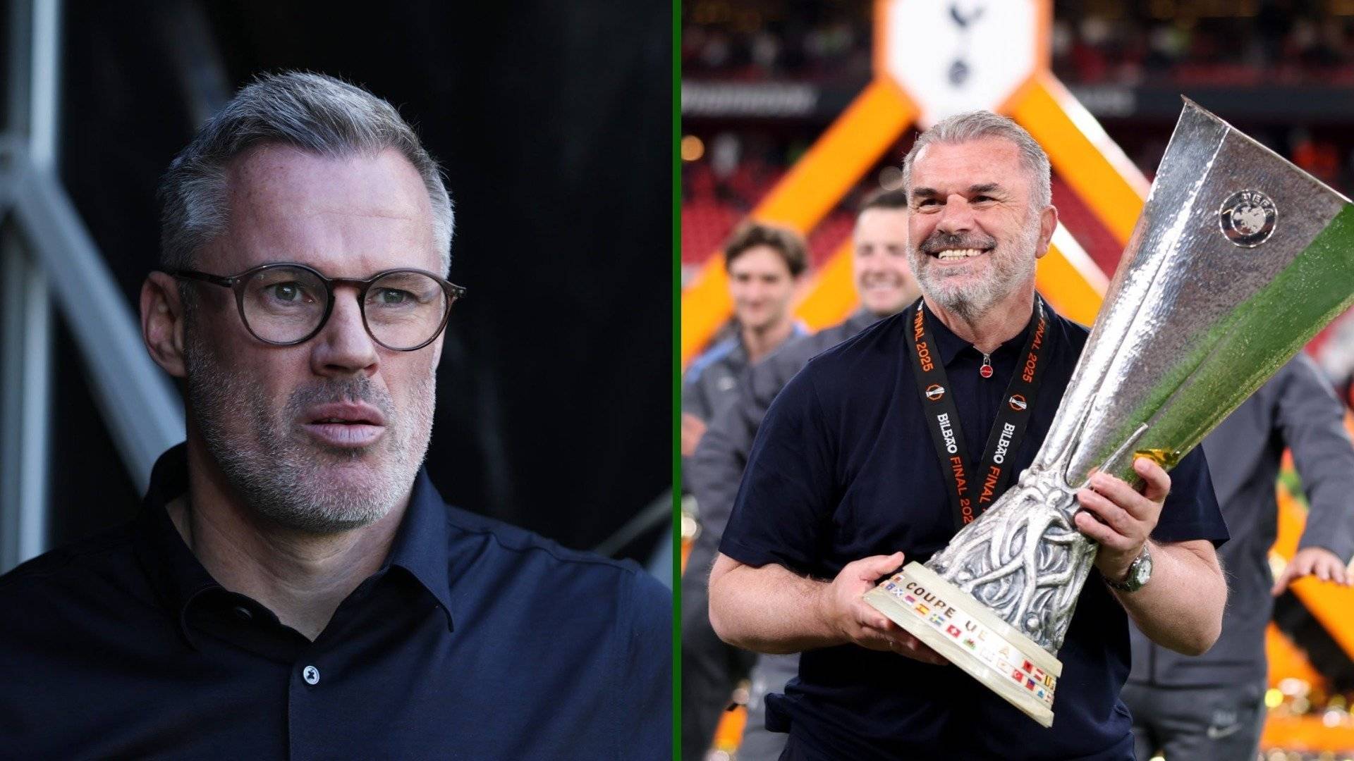 Jamie Carragher’s comments about Celtic icon Ange Postecoglou before Tottenham’s Europa League win look daft now