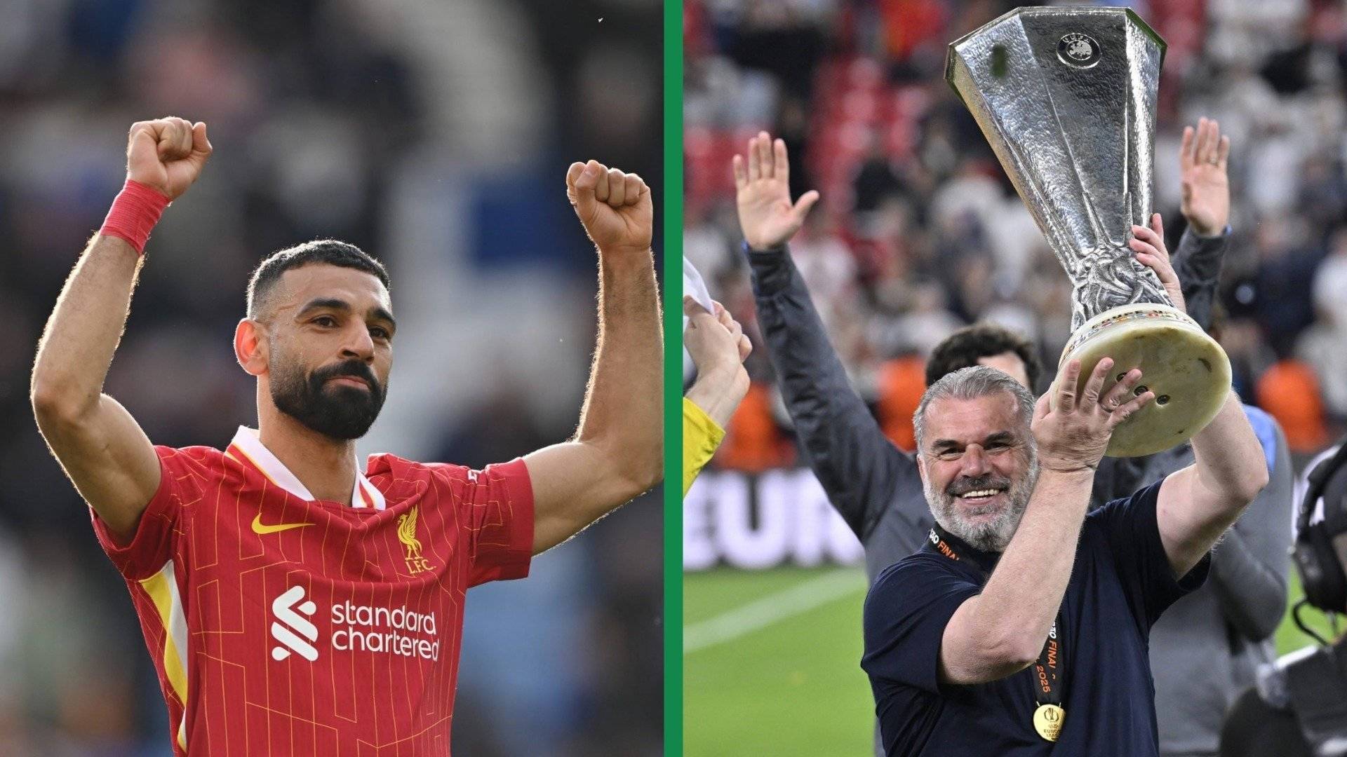 Mo Salah sends epic message about Celtic hero Ange Postecoglou after Tottenham win the Europa League