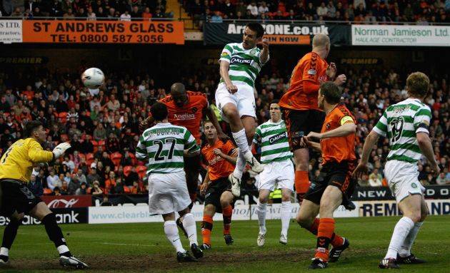 Photo Special – Celtic’s emotional league title win at Tannadice for Tommy Burns