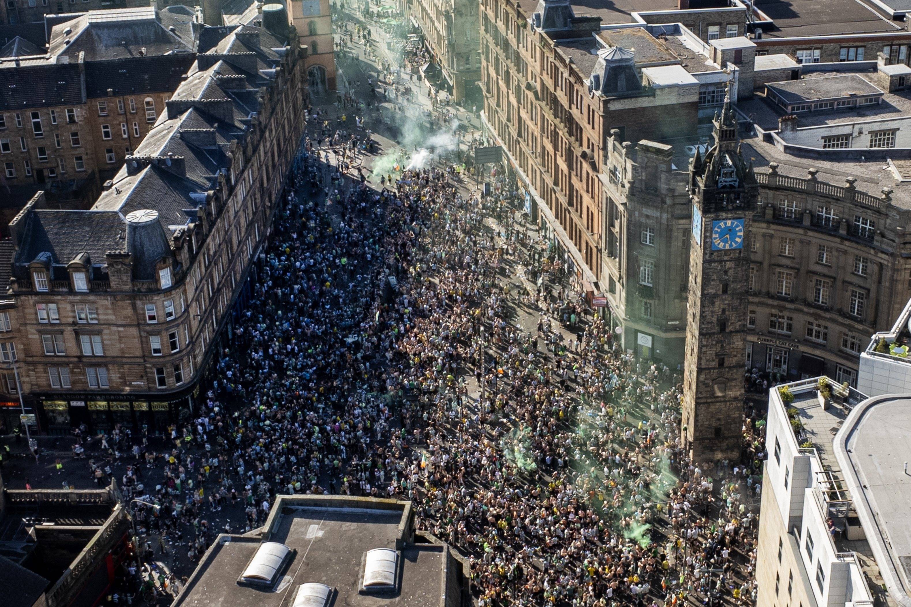 Police Scotland chief responds to Celtic title party ‘flashpoint’ that led to 20 arrests