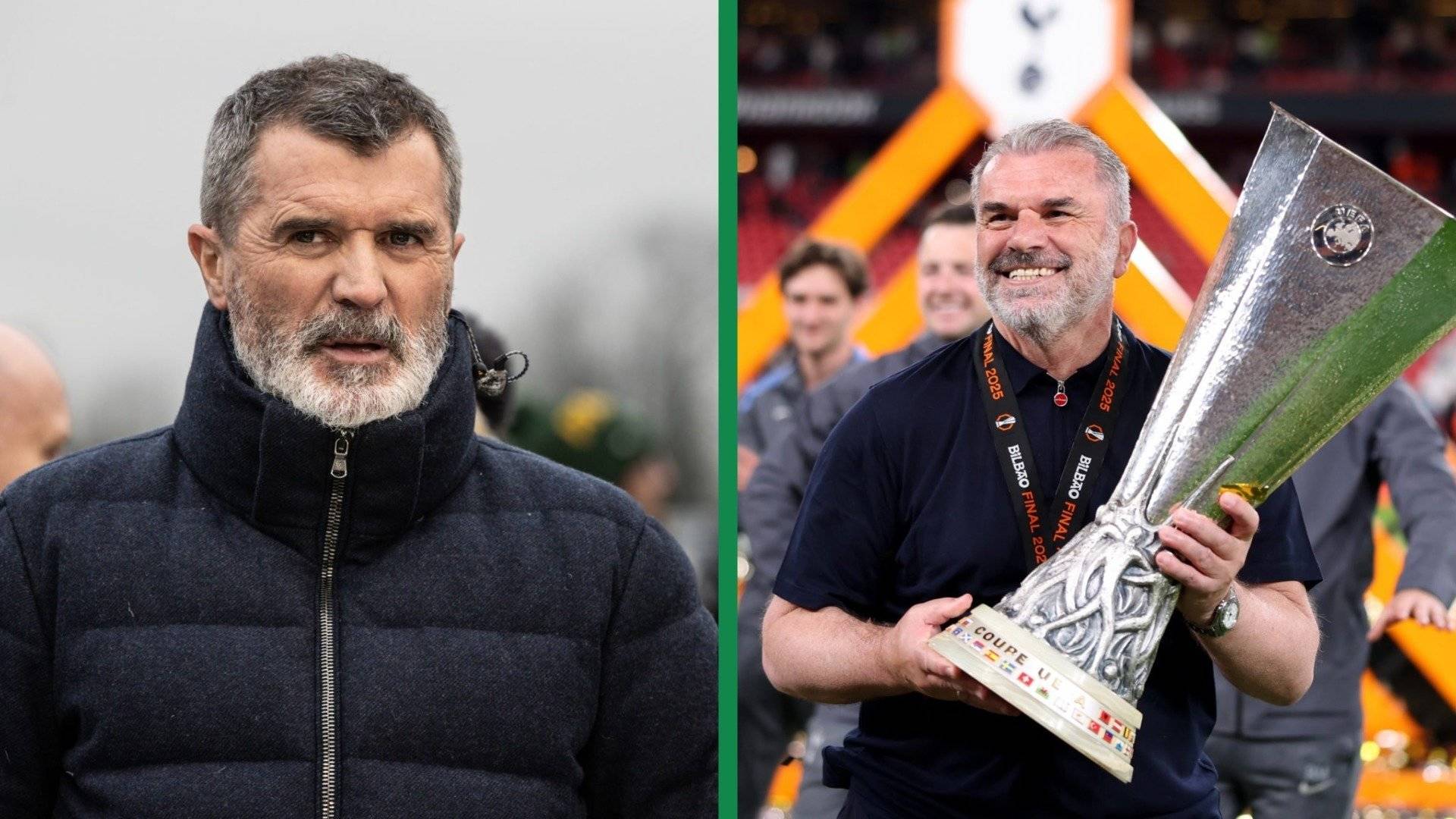 Roy Keane changes his mind on Celtic hero Ange Postecoglou after Tottenham win the Europa League