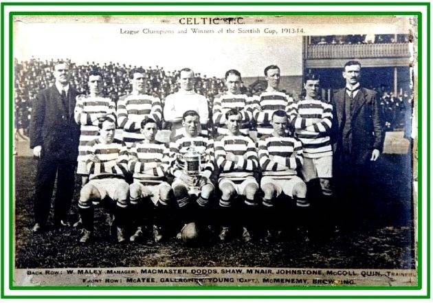 Celtic FC – Scottish Cup Winners for the ninth time – 1914