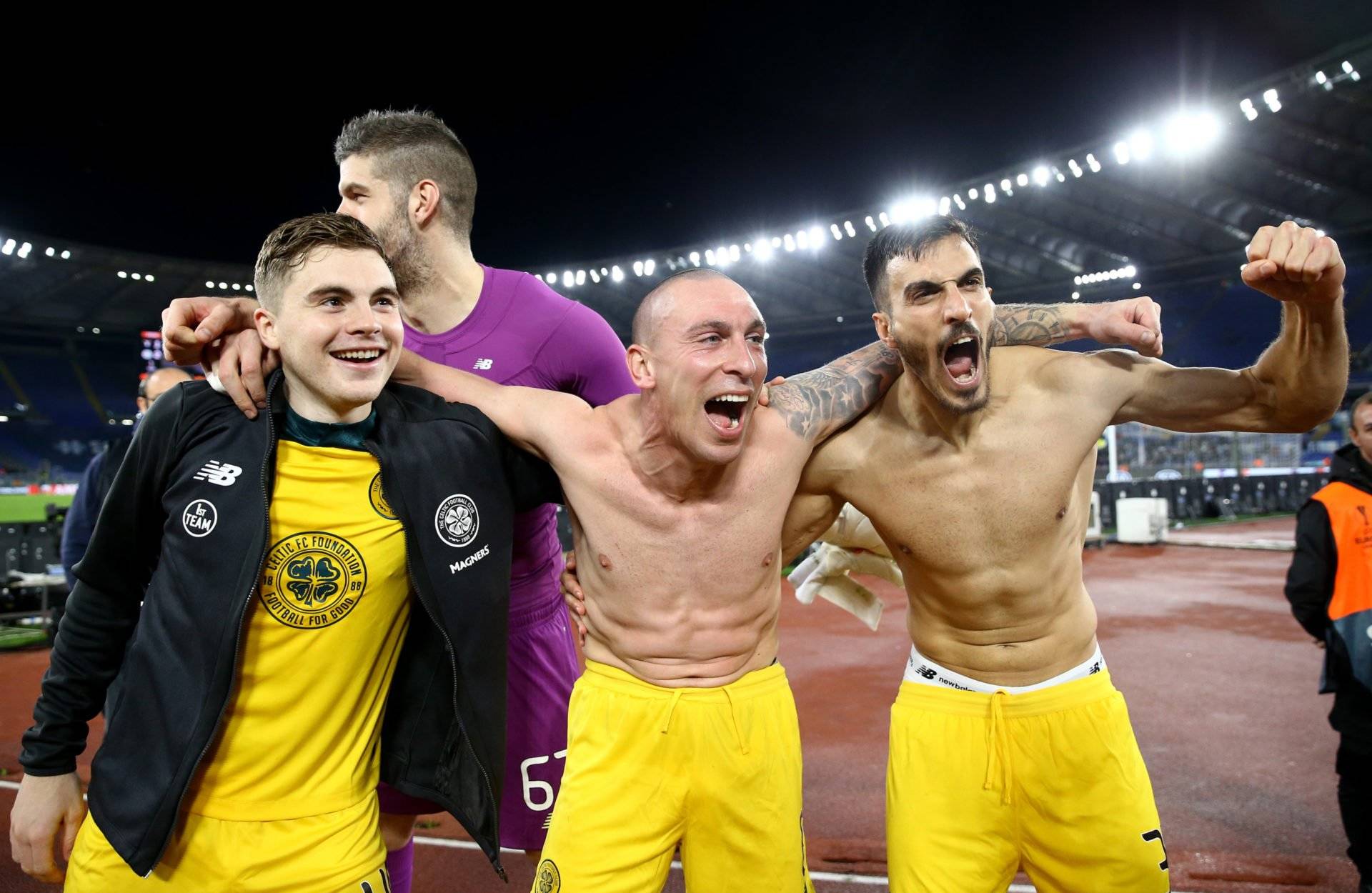 Celtic legend Scott Brown posts hilarious seven-word wind-up to Tottenham star after Europa League triumph