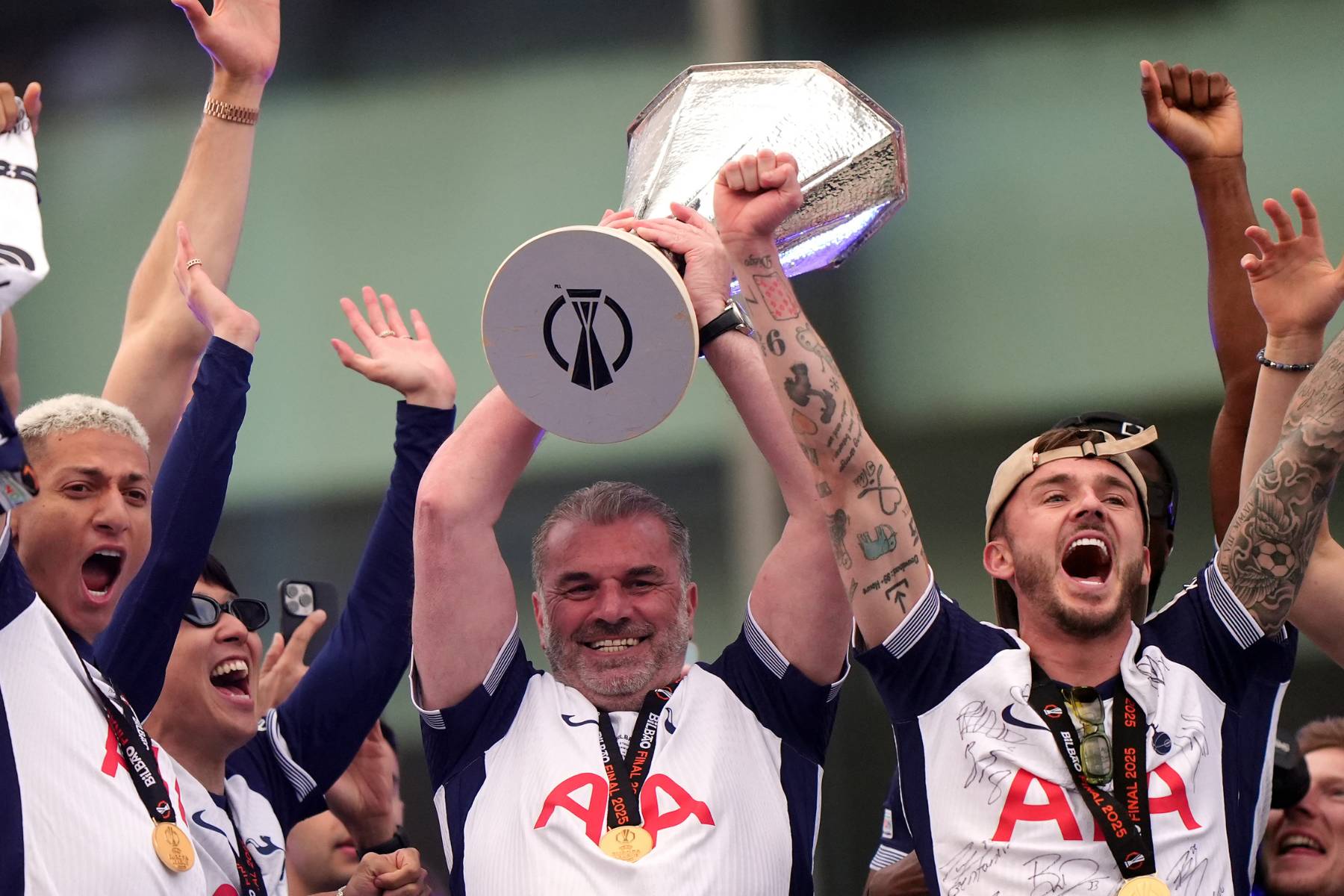 Ex-Celtic boss Postecoglou in Spurs future declaration after Europa League triumph