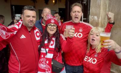Aberdeen fans paint Glasgow red as thousands make way to Hampden for Scottish Cup final showdown v Celtic
