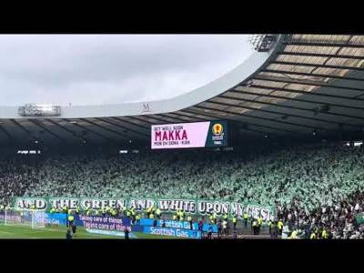 Celtic fans serenading Hampden at half-time!