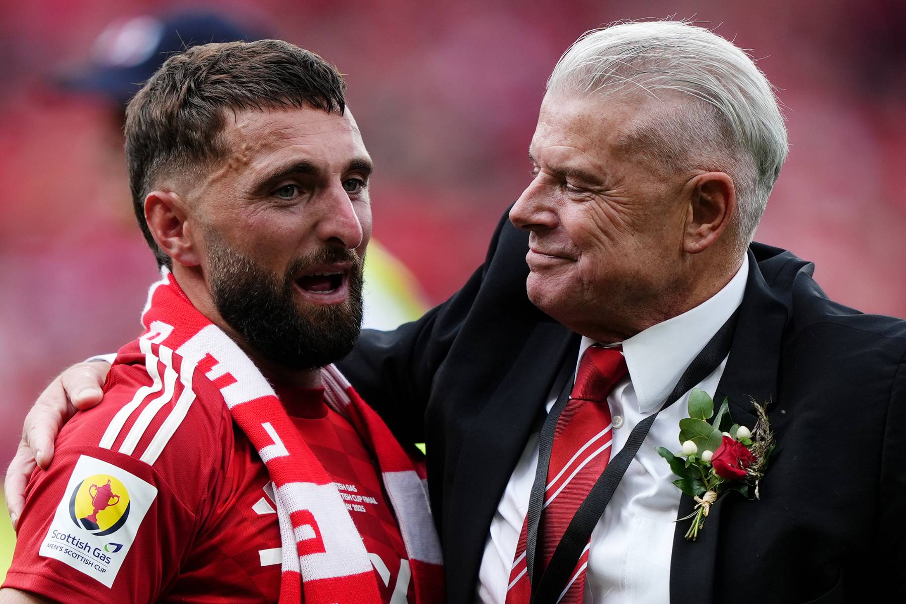 Graeme Shinnie on becoming first man ever to captain two Scottish Cup winning teams
