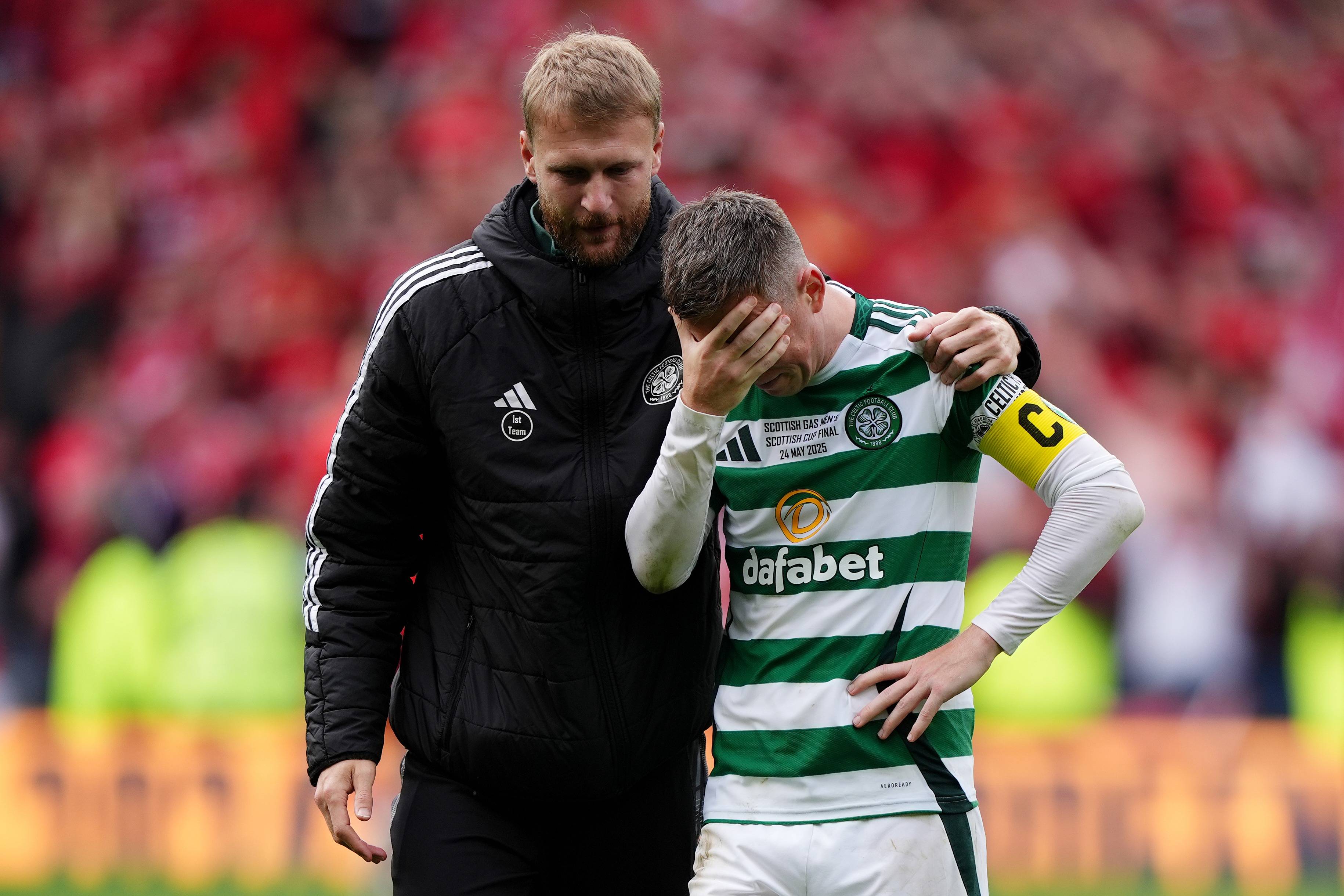 Tearful Celtic captain Callum McGregor says penalty miss in final defeat his ‘worst moment in football’