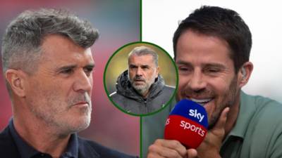 Roy Keane defends Ange Postecoglou as Jamie Redknapp shares ‘whispers’ about Celtic hero’s Tottenham future