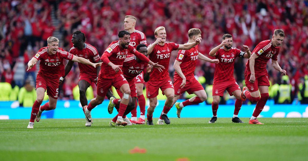 The unseen moment 2 tear soaked Aberdeen legends made a beeline for each other during Hampden bedlam