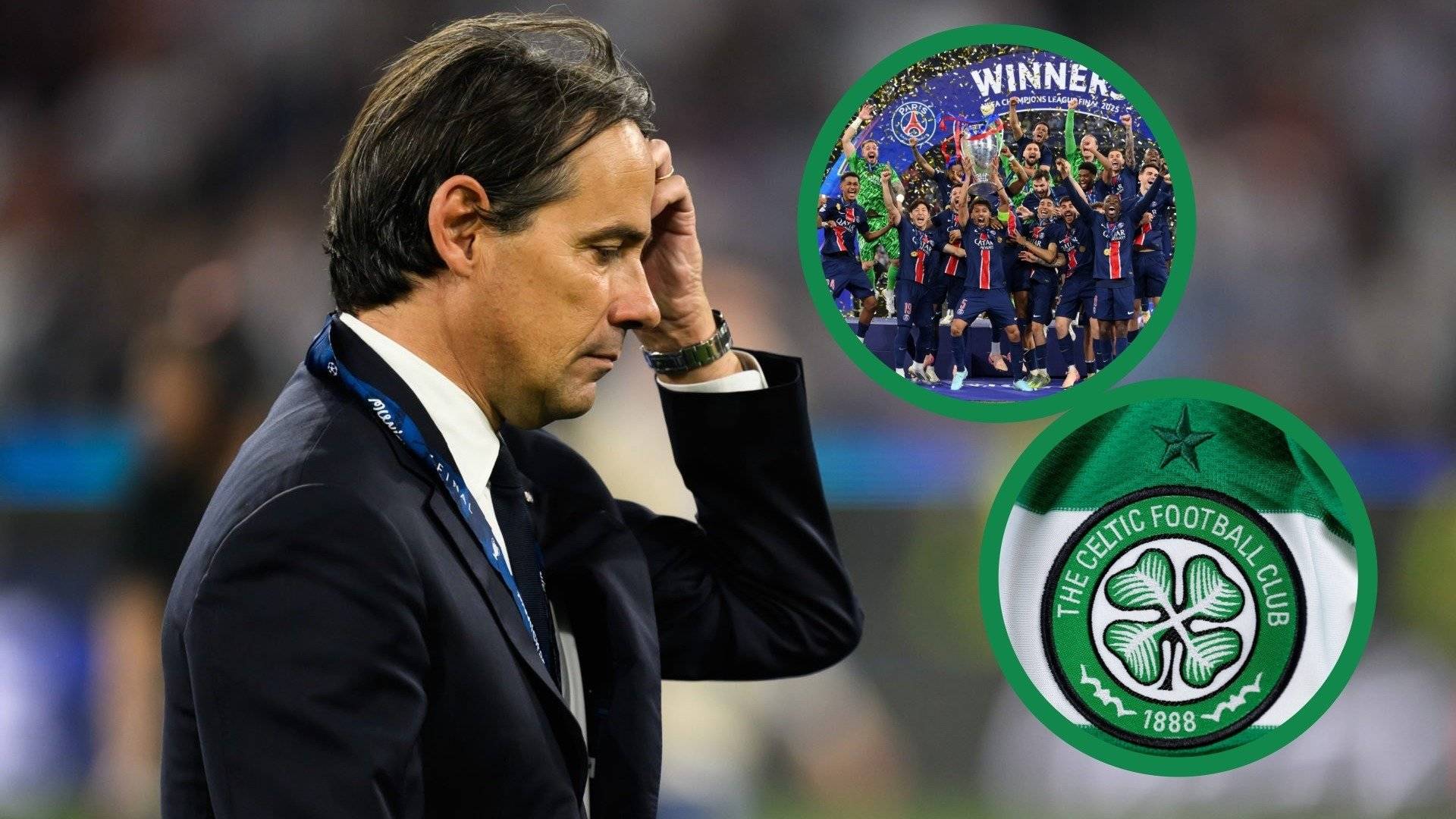 The incredible stat involving Celtic after Inter lose the Champions League final to PSG