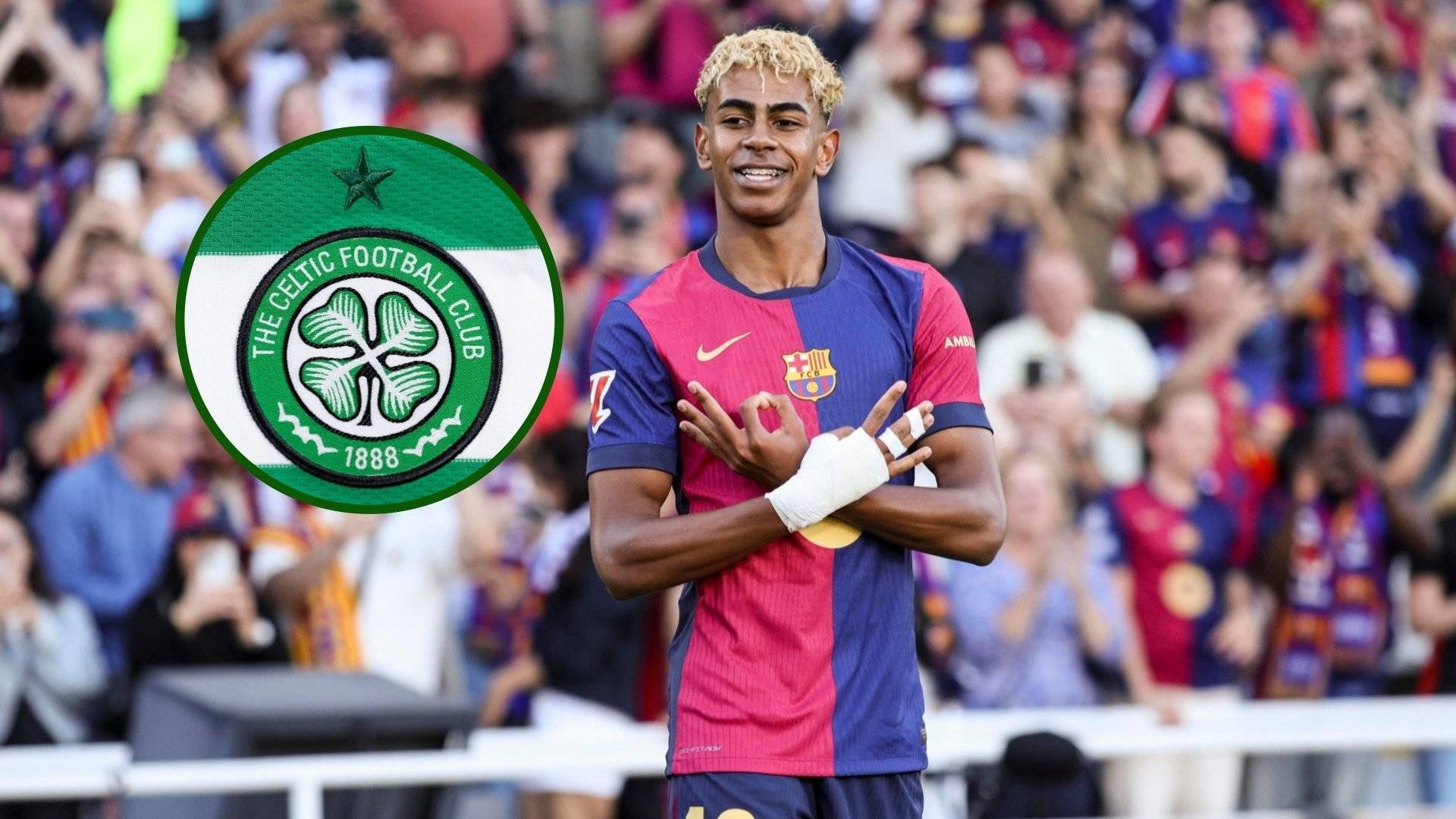 Barcelona superstar Lamine Yamal’s dad takes Celtic viral again, Parkhead club likes it