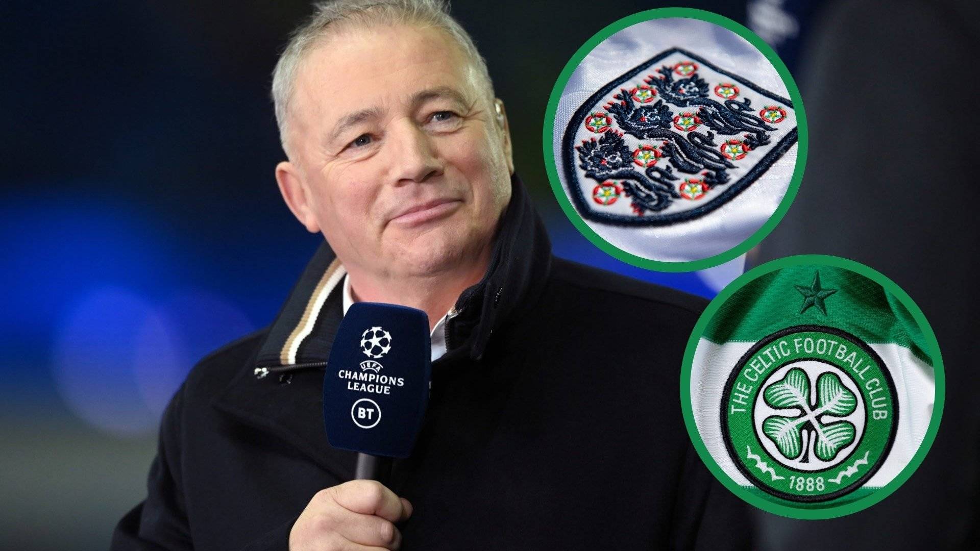 Ally McCoist responds after being asked if he would rather have played for Celtic or England