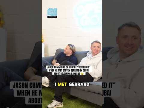 ? WHEN CUMMINGS BOTTLED IT IN FRONT OF RANGERS BOSS STEVEN GERRARD #rangers #football #rangersfc