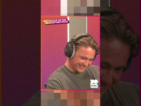 Caller of the Year has a BELTER of an acceptance speech???