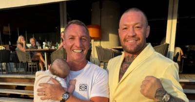 Conor McGregor links up with Celtic manager days after ‘punch’ incident in Ibiza