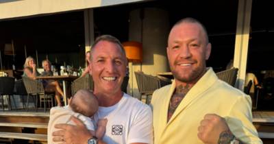 Conor McGregor links up with Celtic boss Brendan Rodgers in Ibiza days after ‘punch’ incident