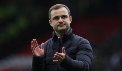 Brendan Rodgers and Paul Tisdale react as Shaun Maloney returns to Celtic